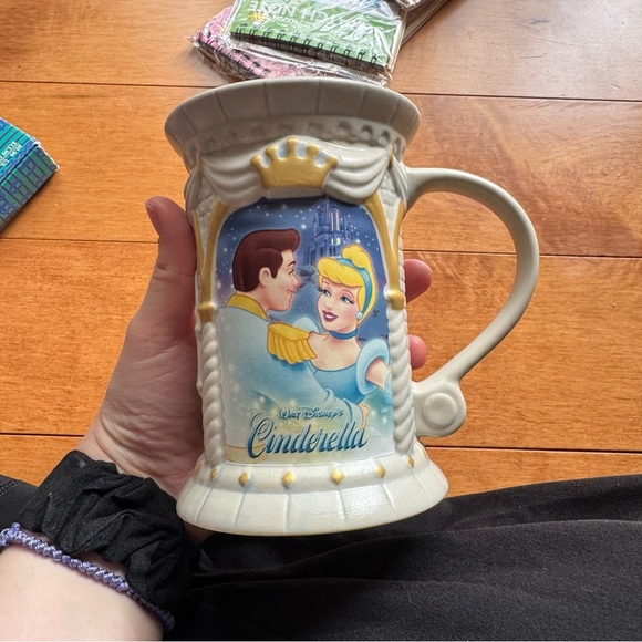 Disney Cinderella Ceramic Mug with Blue and Yellow Accents - Picture 2 of 5